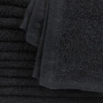 12x12 Standard Black Color Washcloths