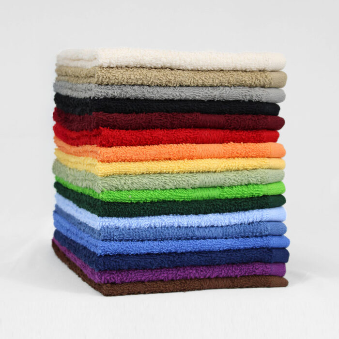 12x12 Standard Color Washcloths Wholesale