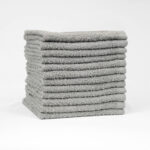 12x12 Standard Grey Color Washcloths