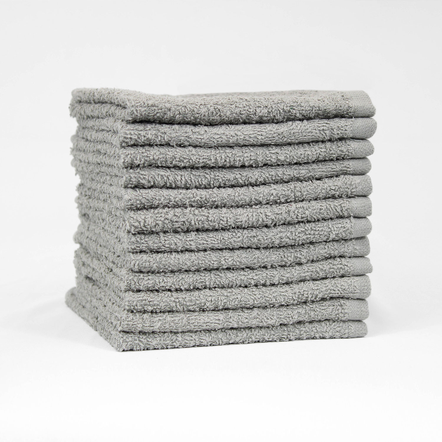 12x12 Standard Grey Color Washcloths