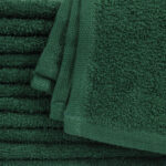 12x12 Standard Hunter Green Color Washcloths