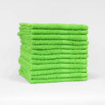 12x12 Standard Lime Green Color Washcloths