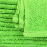 12x12 Standard Lime Green Color Washcloths