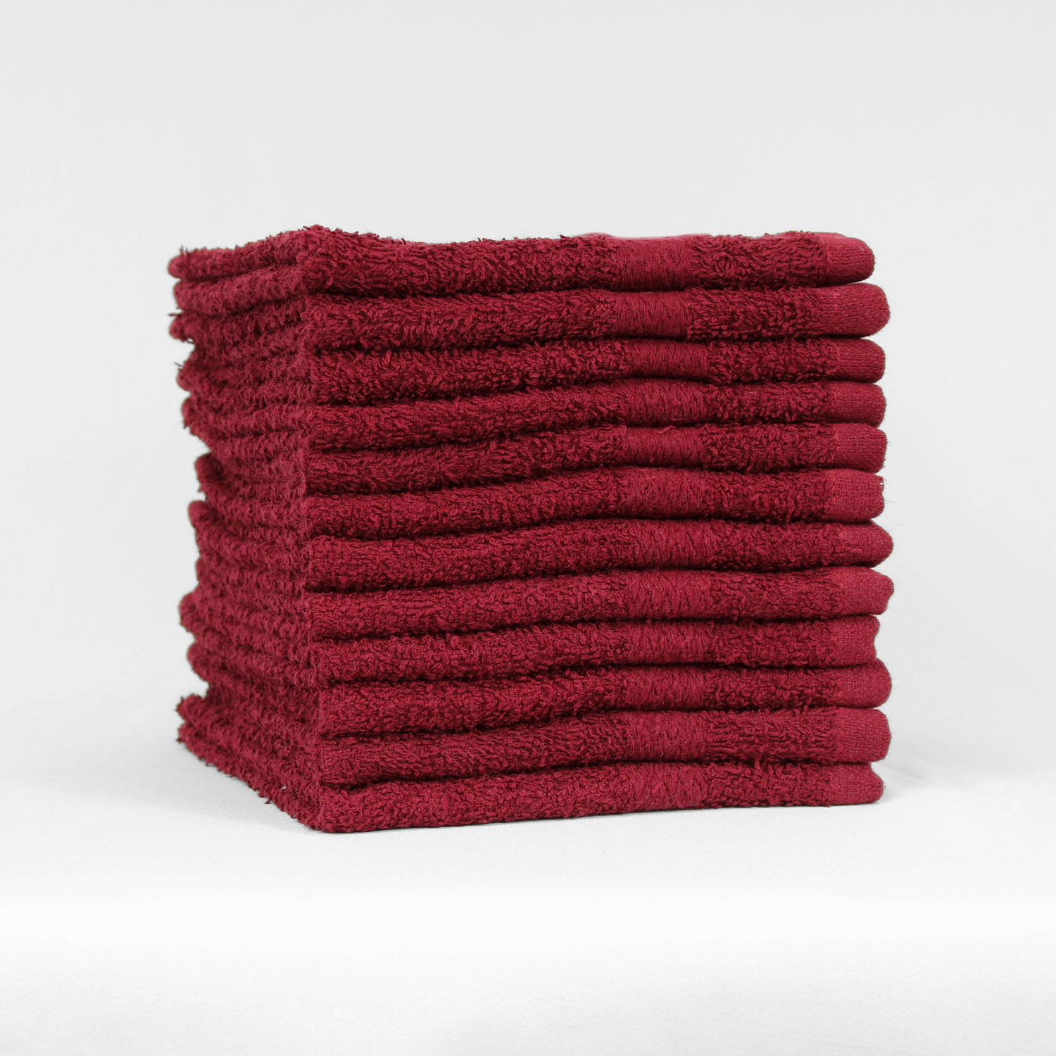 12x12 Standard Maroon Color Washcloths