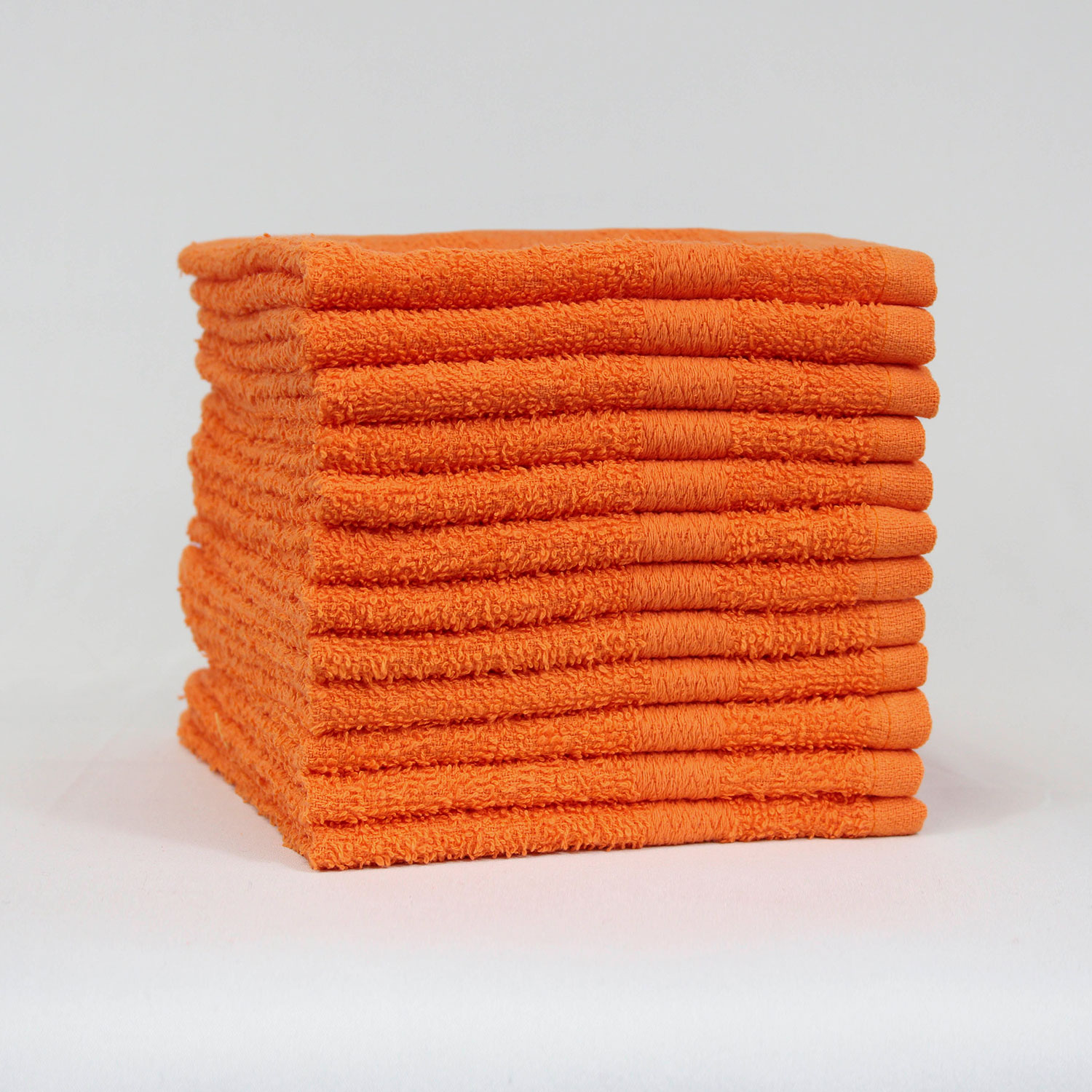 12x12 Standard Orange Color Washcloths