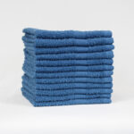 12x12 Standard Porcelain Blue Color Washcloths