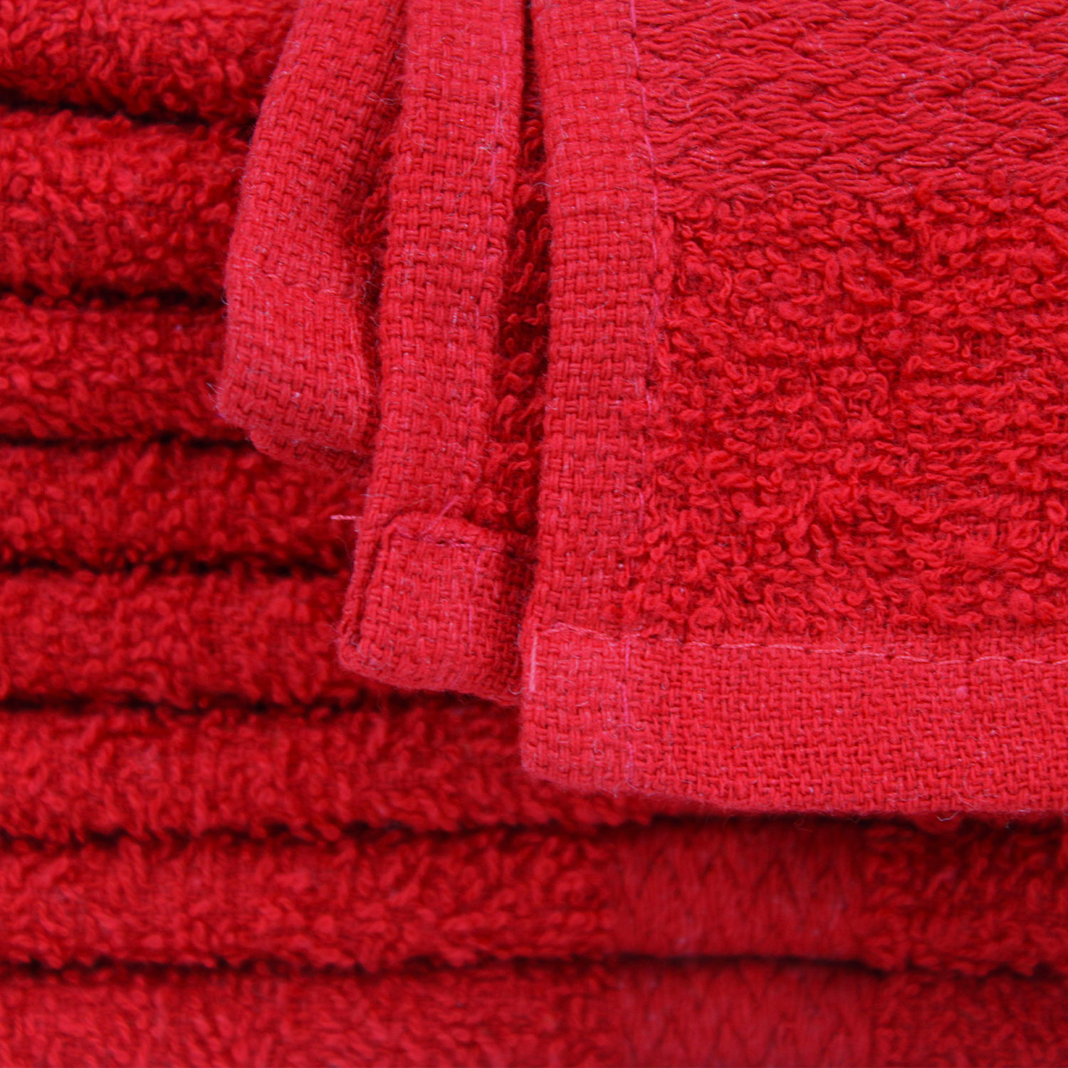 12x12 Standard Red Color Washcloths