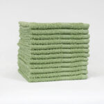 12x12 Standard Sage Green Color Washcloths