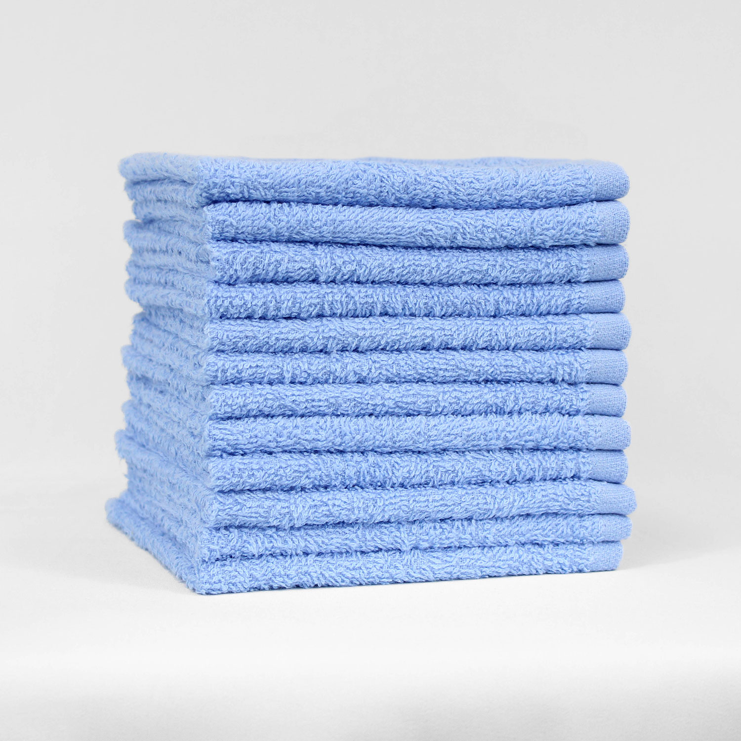 12x12 Standard Sky Blue Color Washcloths