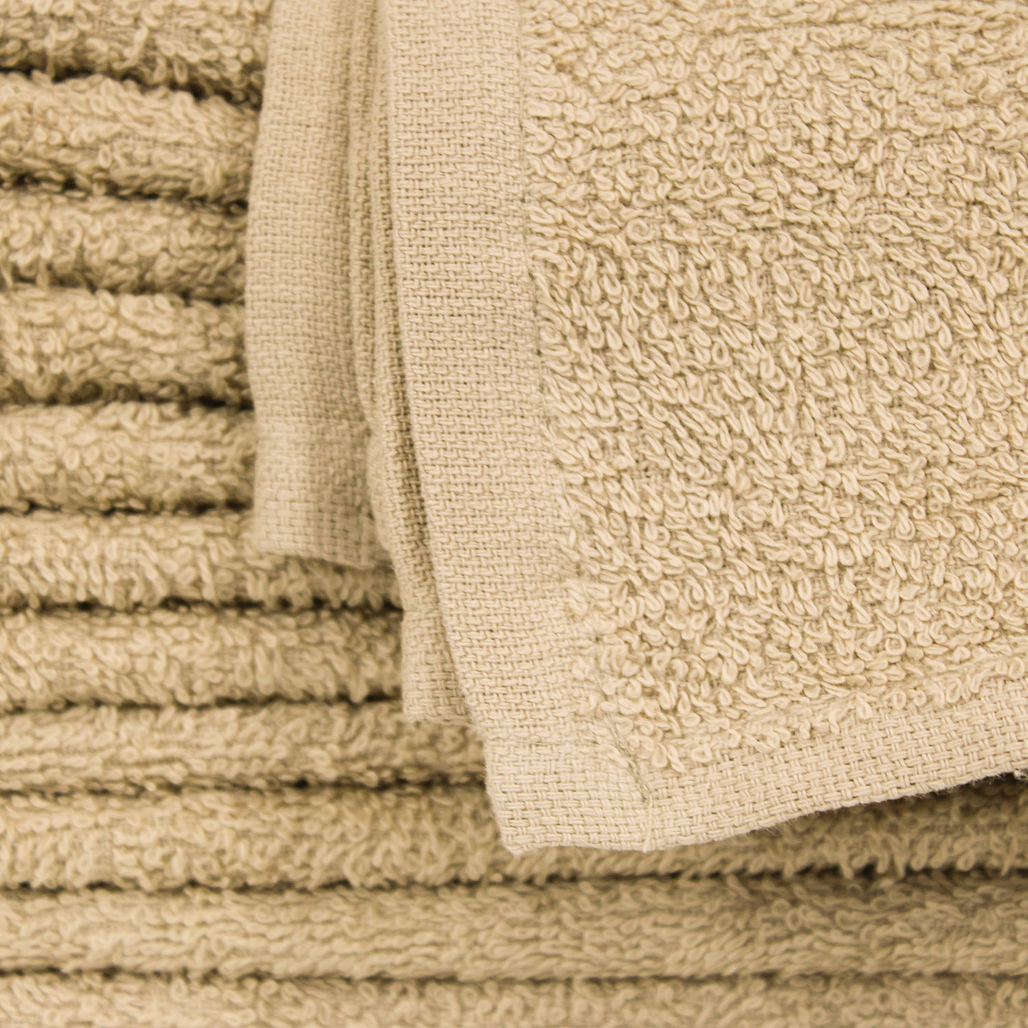 12x12 Standard Tan Color Washcloths