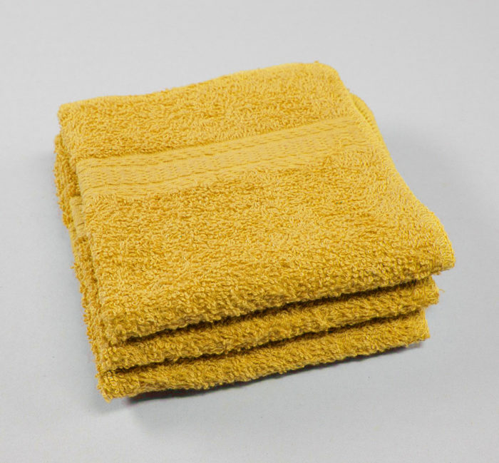 12x12 Premium Color Washcloths - 1 lb/dz - Yellow