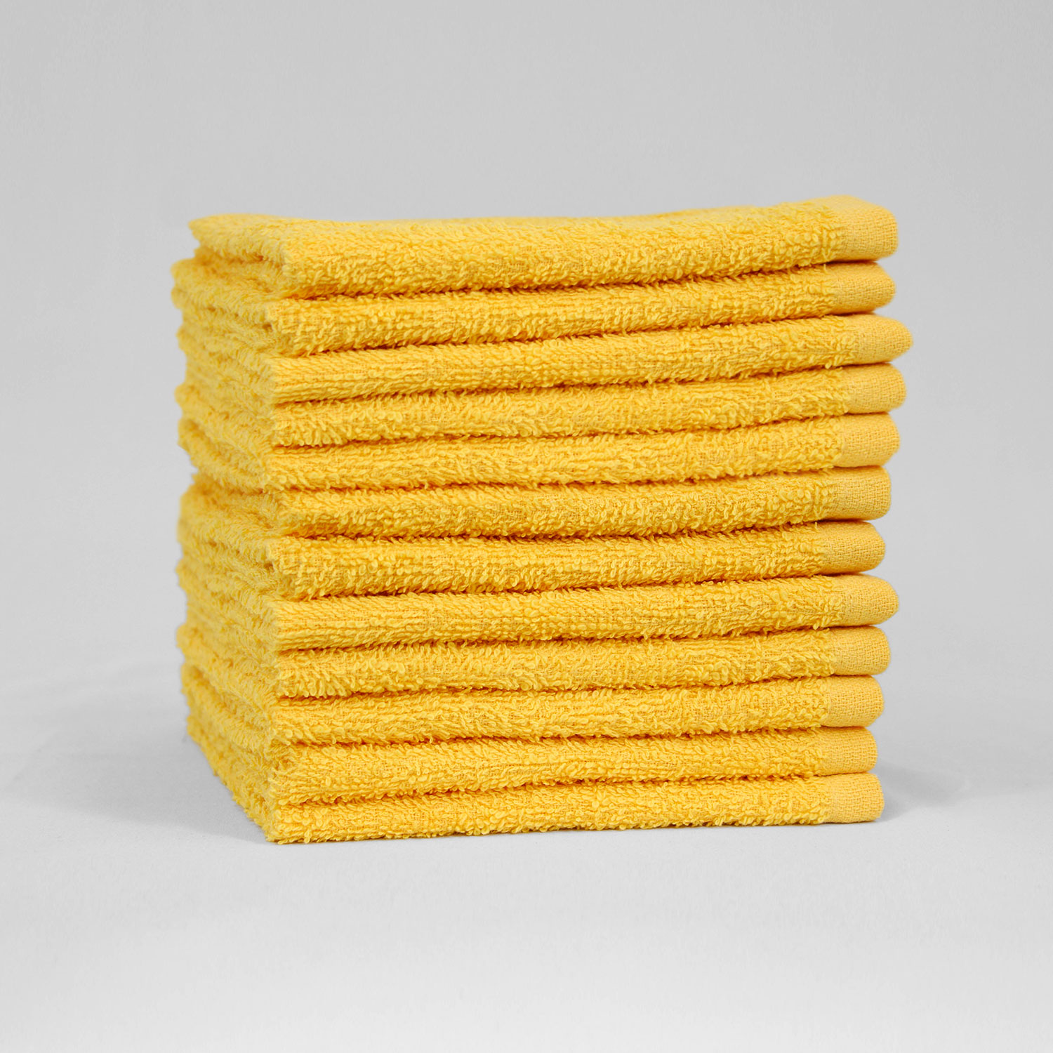 12x12 Standard Yellow Color Washcloths