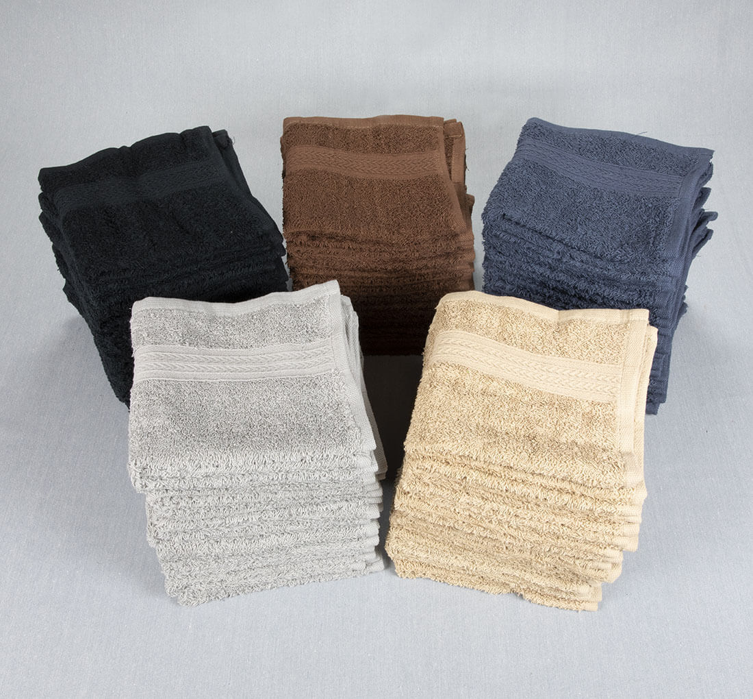 100% Soft Cotton Washcloths/Dishcloths - Choice of Colors - Hand