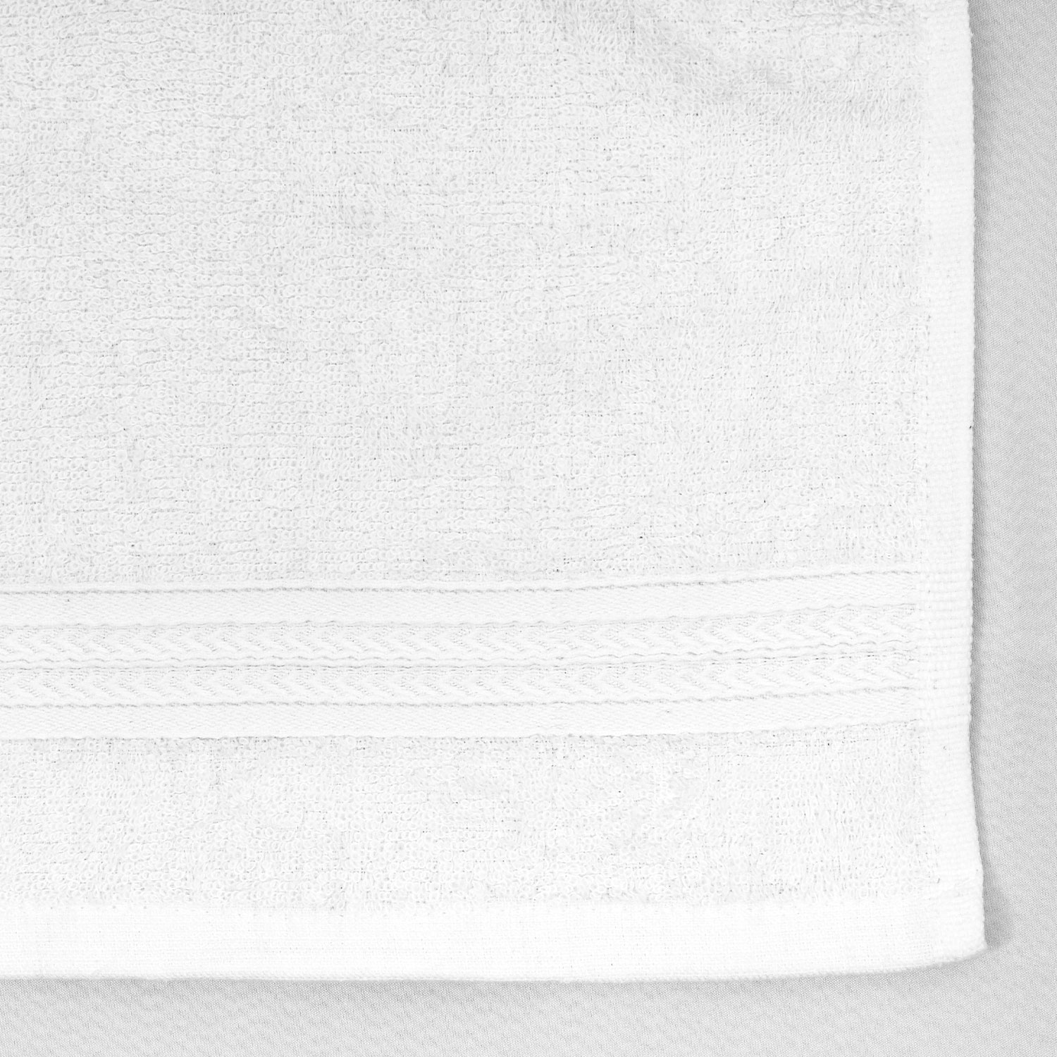 Closeup of 13x13 Premium White Washcloths