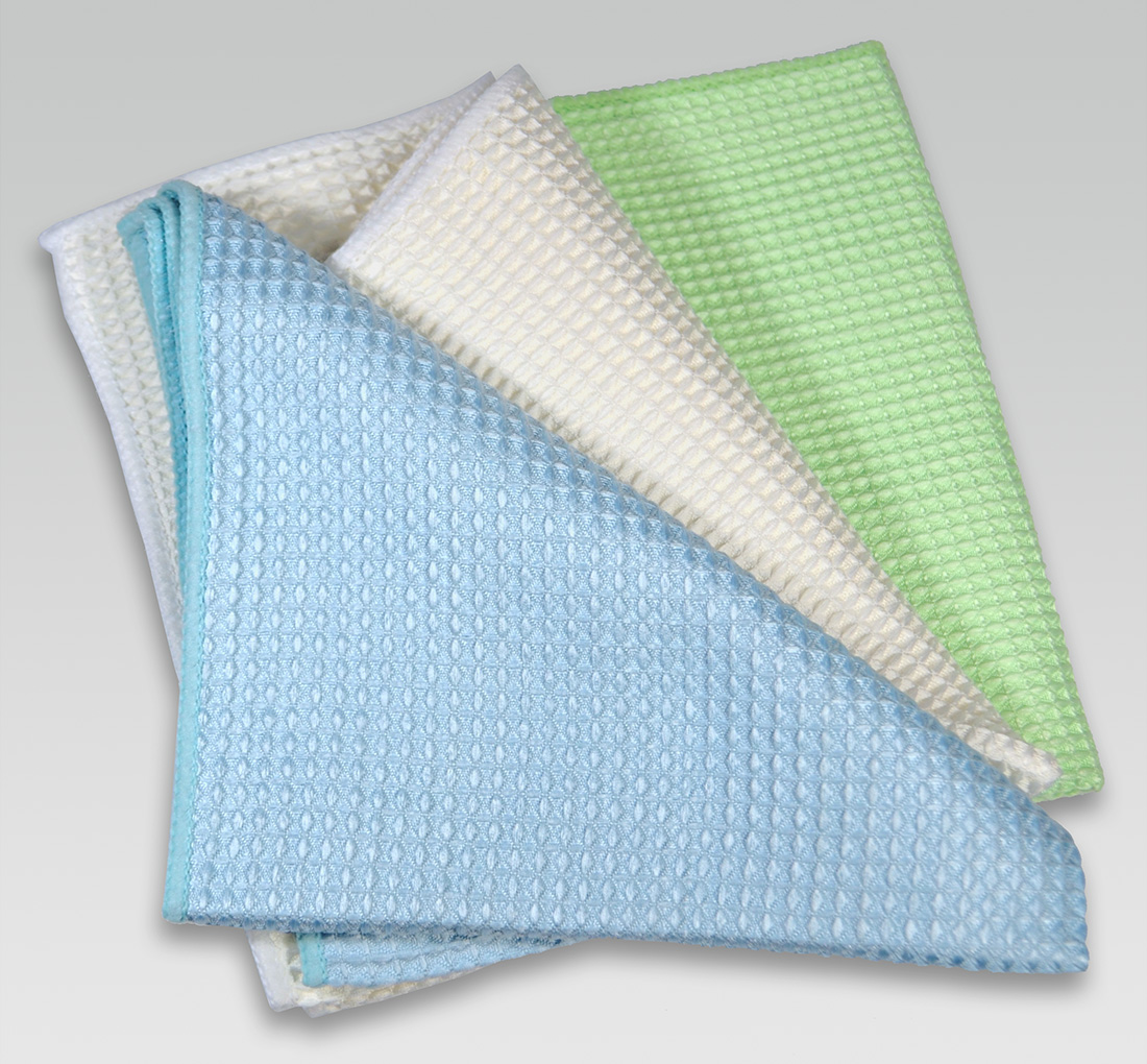 Waffle Mesh Microfiber Towels with Different Sizes and Colors