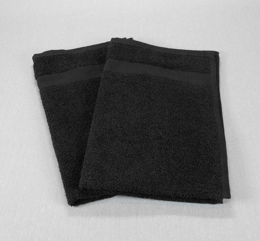 Black Bleach Proof Wash Cloth 12x12 Wholesale