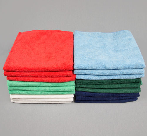 Reclaimed Blue Huck Towels