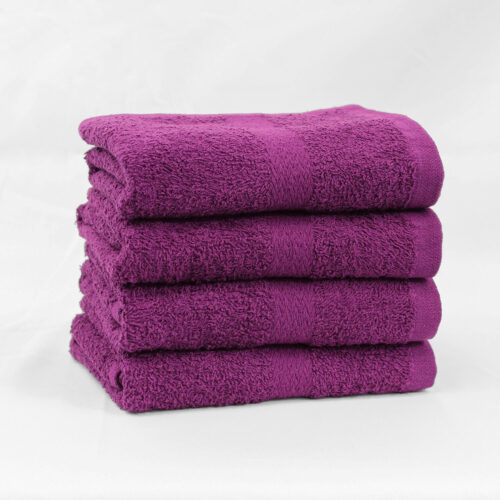 Stack of 16x27 Plum Gym Towels