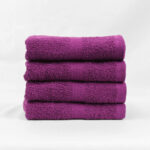 Stack of 16x27 Plum Gym Towels