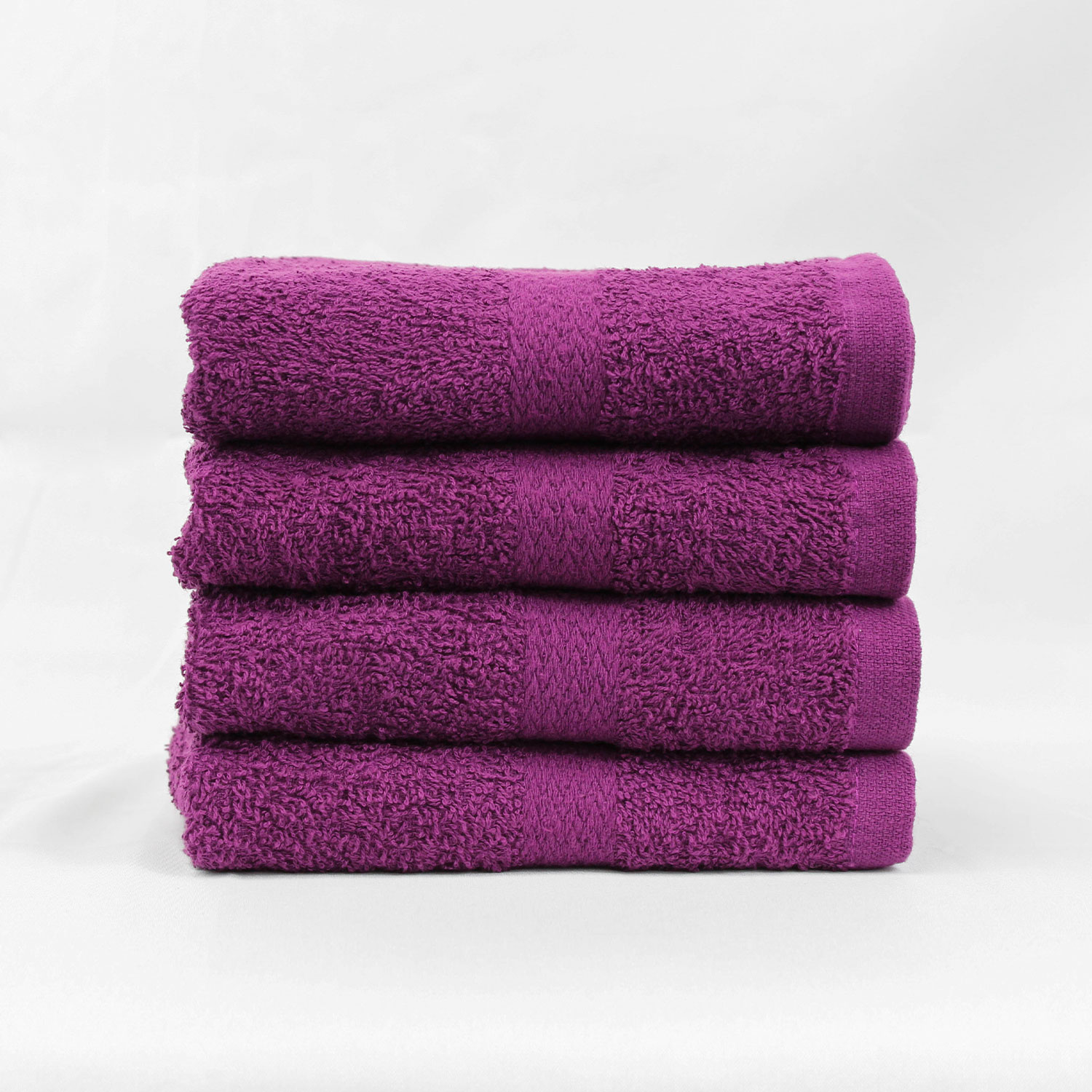 Stack of 16x27 Plum Gym Towels