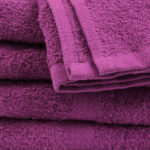 16x27 Plum Gym Towels with Closeup