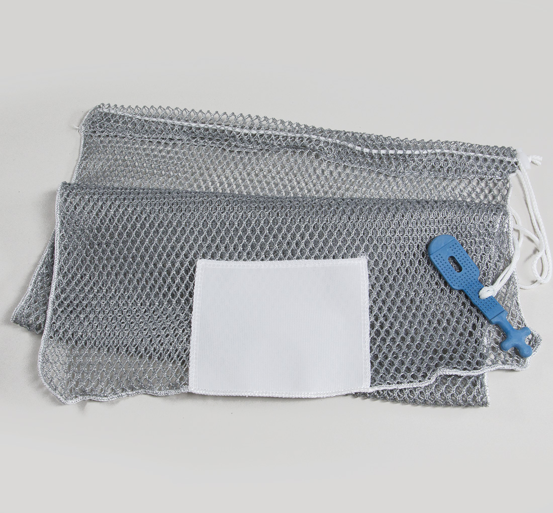 Wholesale Laundry Bag Backpack with Front Mesh Pocket - Khaki —