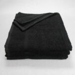 27x52 Black Bath Towel 12lb