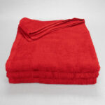 27x52 Red Bath Towel 12lb