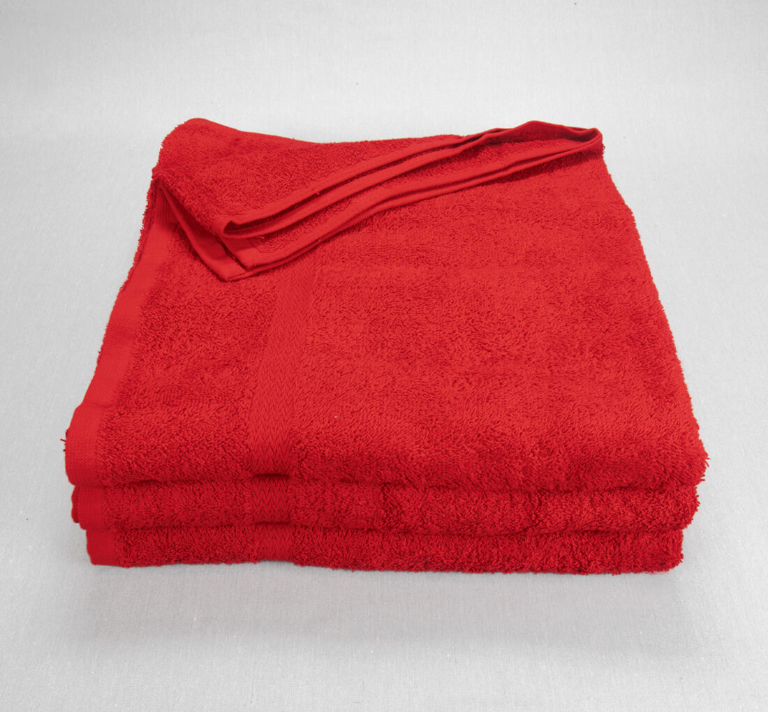 27x52 Red Bath Towel 12lb