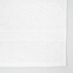 Closeup of 27x54 Premium White Bath Towels - 14lbs/dz