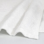 Closeup of 27x54 Premium White Bath Towels