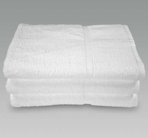 20x40 Economy White Bath Towels - 4.50 lb/dz - Wholesale Towel, Inc.