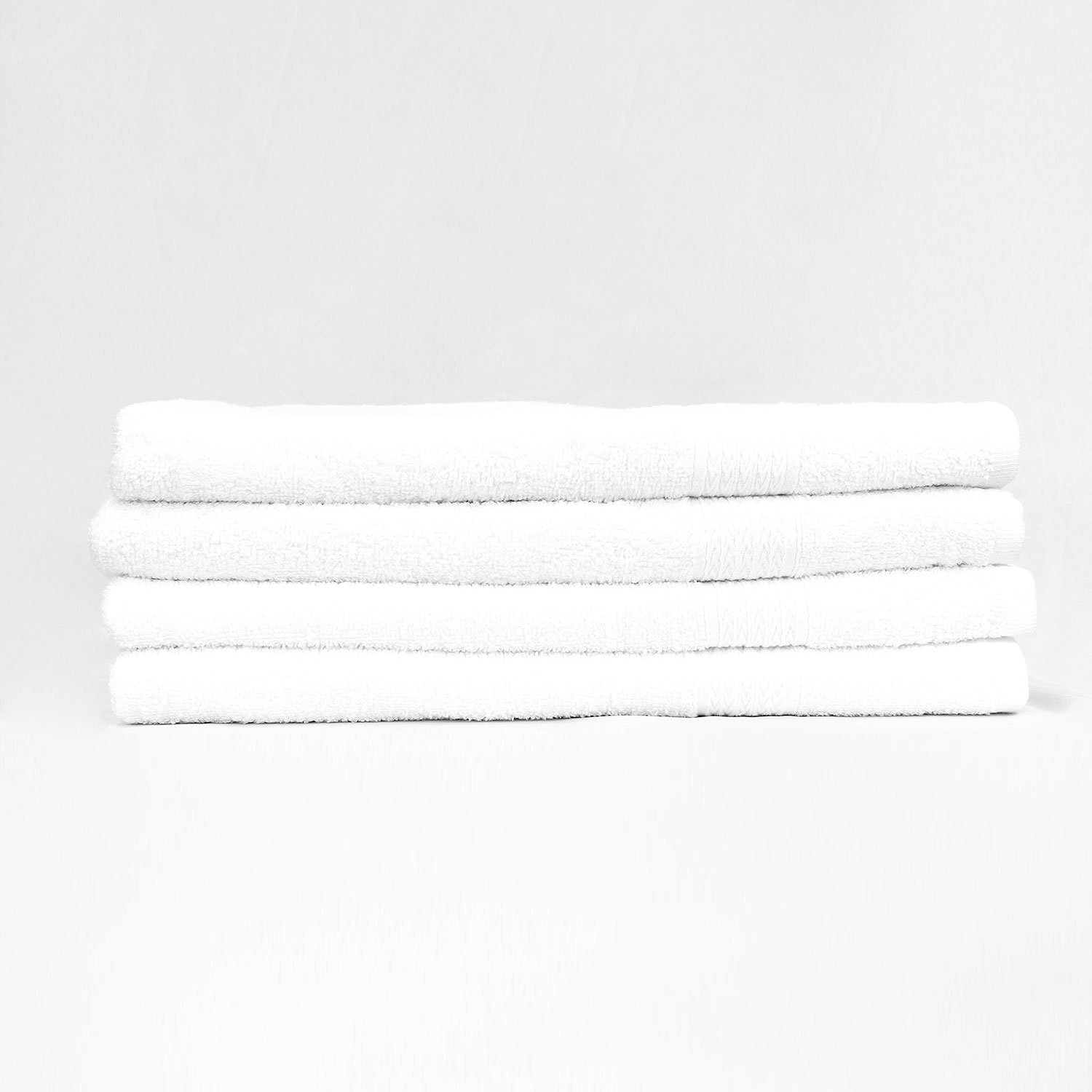 Stack of 35x70 Premium White Bath Sheets