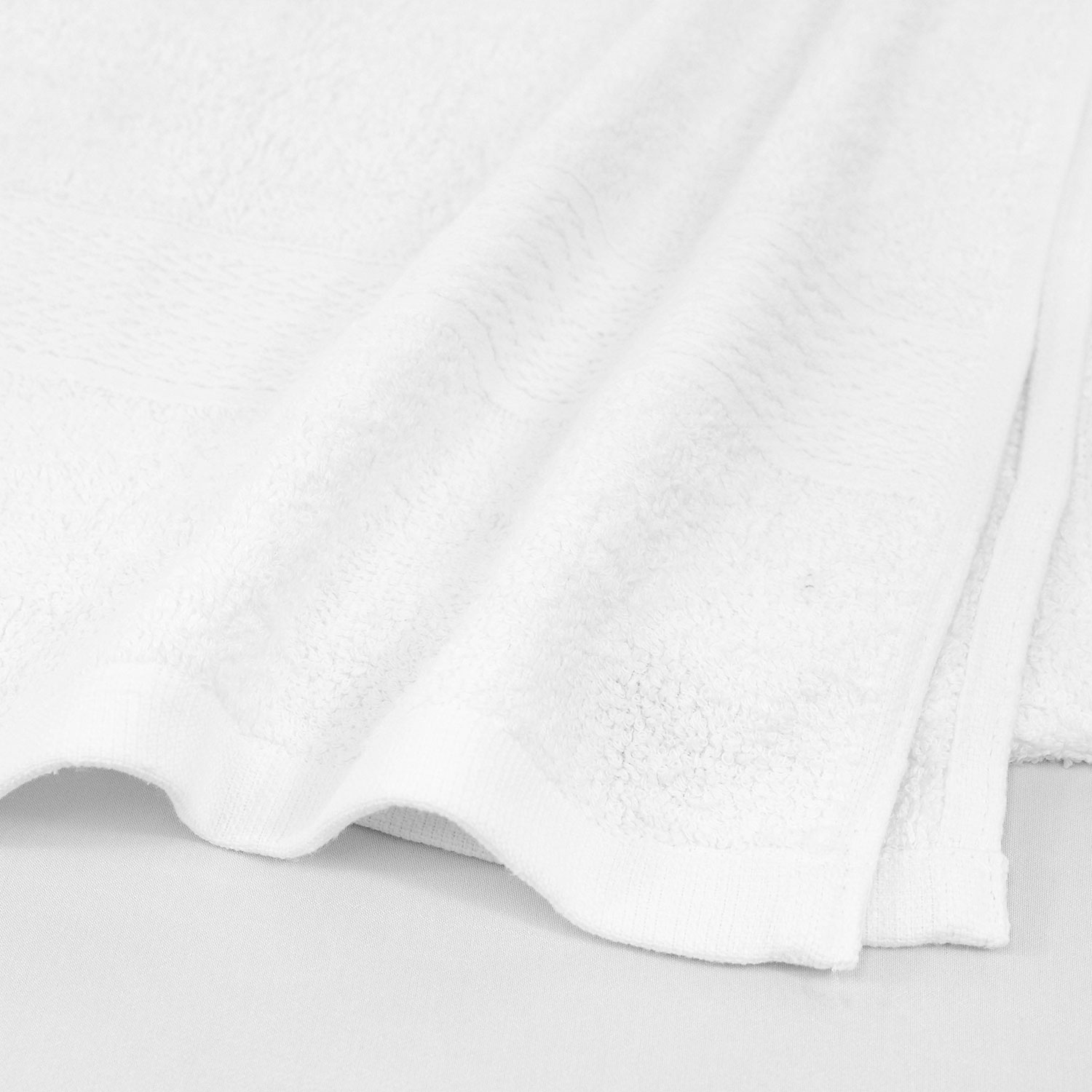 Closeup of 35x70 Premium White Bath Sheets