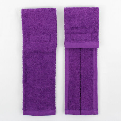 Purple Football Quarterback Towel 4x12