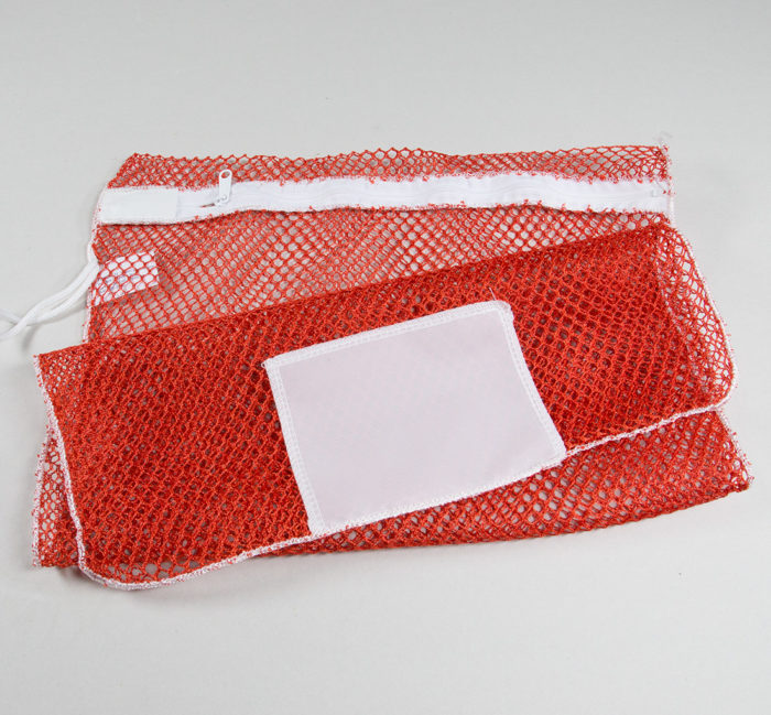Texon Towel 20x30 Mesh Zippered Laundry Bag - Red