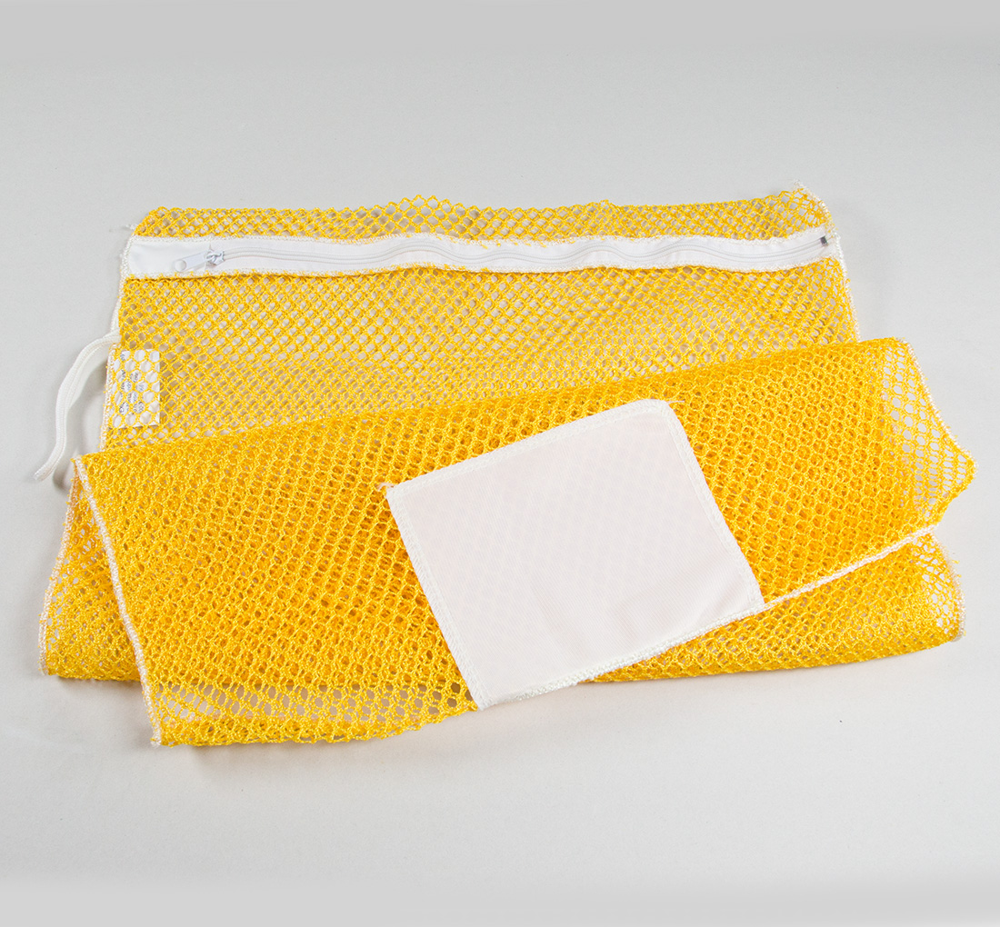 Laundry Bag Yellow Mesh Net