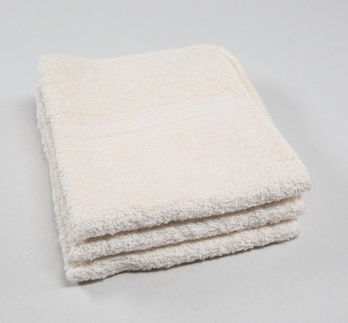 12x12 Premium Color Washcloths - 1 lb/dz - Ivory