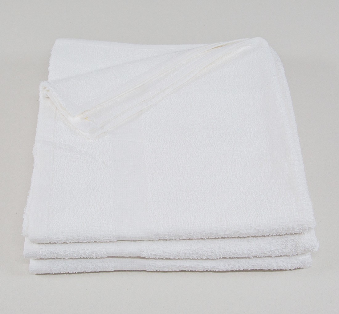 Lg Fitness Shower Towel 22x44, 100% Cotton White