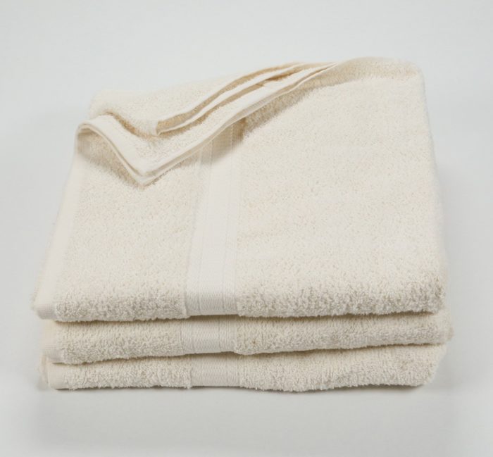 Cotton Bath Towels Navy, White, Ivory